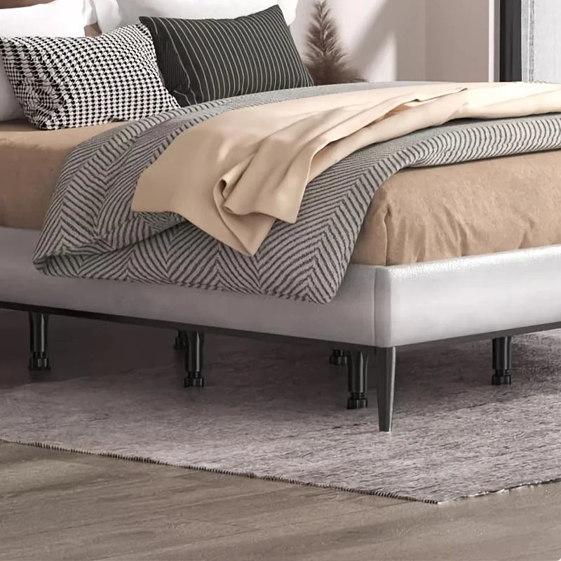 Adjustable Bed Frame Support Legs,5.31"-8.66"Heavy Duty Plastic Furniture Feet-Ideal for Beds,Sofas,Tables, with Screws Included