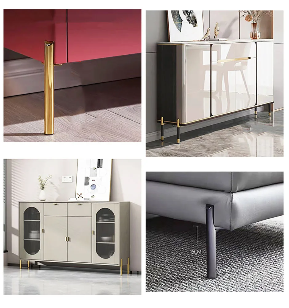 4PCS Metal Furniture Table Legs Sofa Feet Cupboard Cabinet TV Cabinet Feet 13/15/18CM Stool Chair Leg Feet