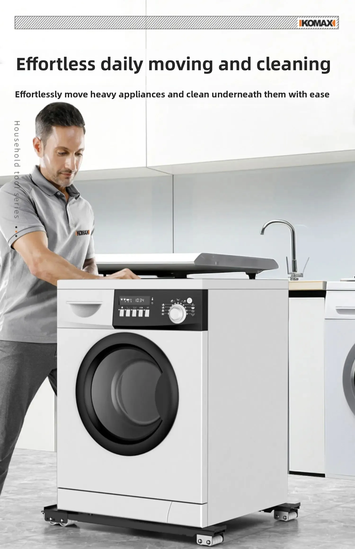 Moving Artifact Labor-saving Moving Pulley Household Furniture Bed Sofa Cabinet Moving Heavy Objects Adjustable Mobile Base