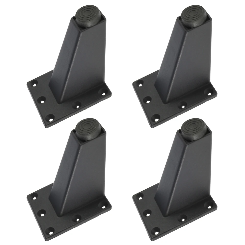 4/8Pcs Furniture Legs Pads Aluminum Alloy Sofa Bed Feet Heavy Duty Solid Square Sloping Table Cabinet Replacement