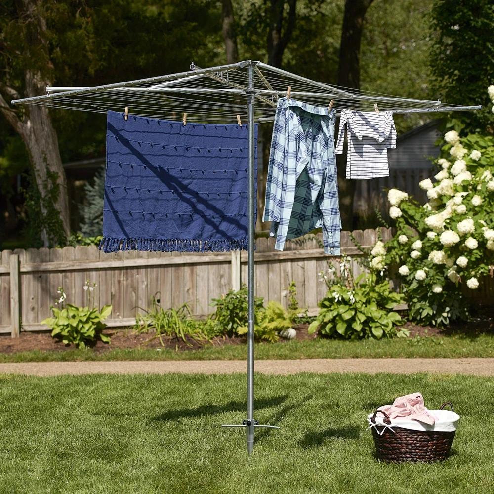 1pcs Outdoor Drying Rack Base Metal Umbrella Anchor Spiral Screw Sturdy Suitable for Garden Backyard Lawn Soil Ground Insertion