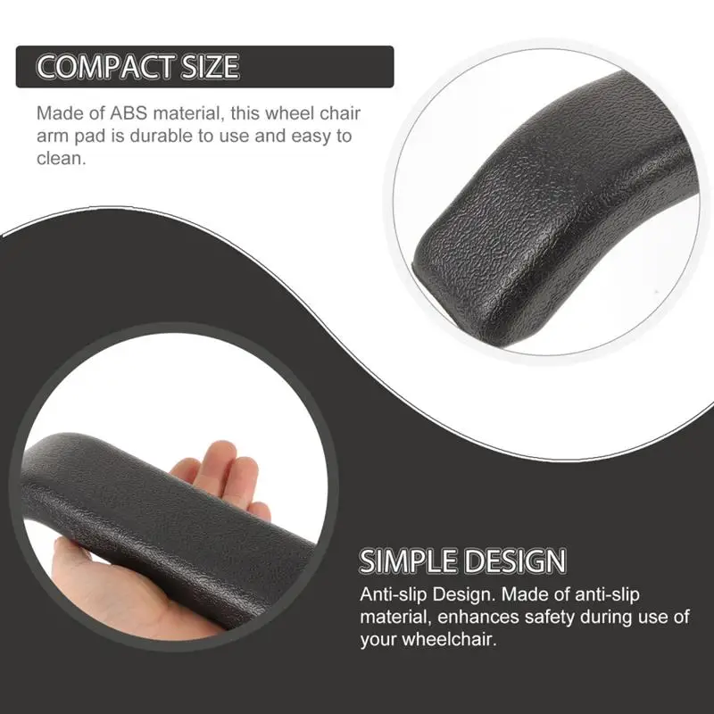 2pcs Office Chair Arm Surrounding Rings Office Chair Arm Circles Rack Wheelchair Replacement Arm Cushions Desk Chair Arm Pads