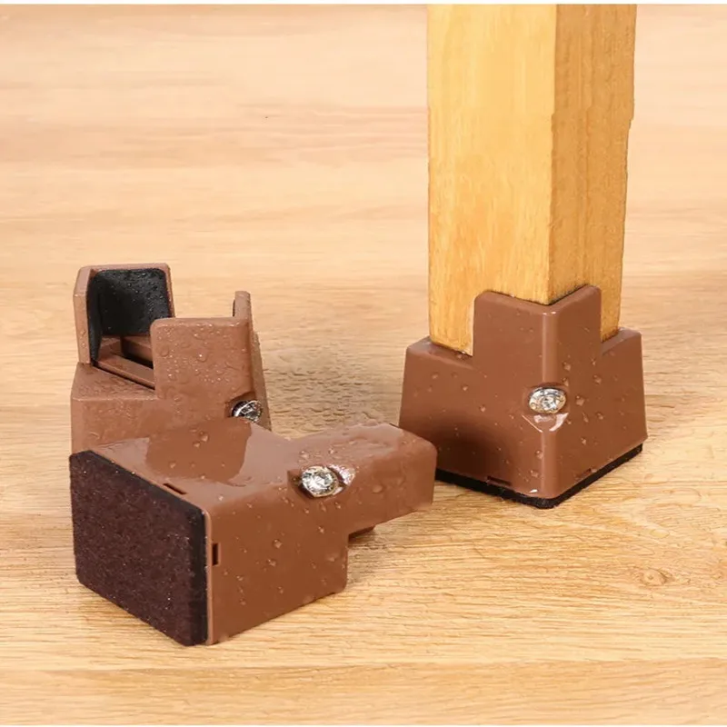 4Pcs Heavy Duty Furniture Leg Risers Adjustable Heavy Duty Furniture Sofa Table Chair Leg Risers Screw Clamp Furniture Risers
