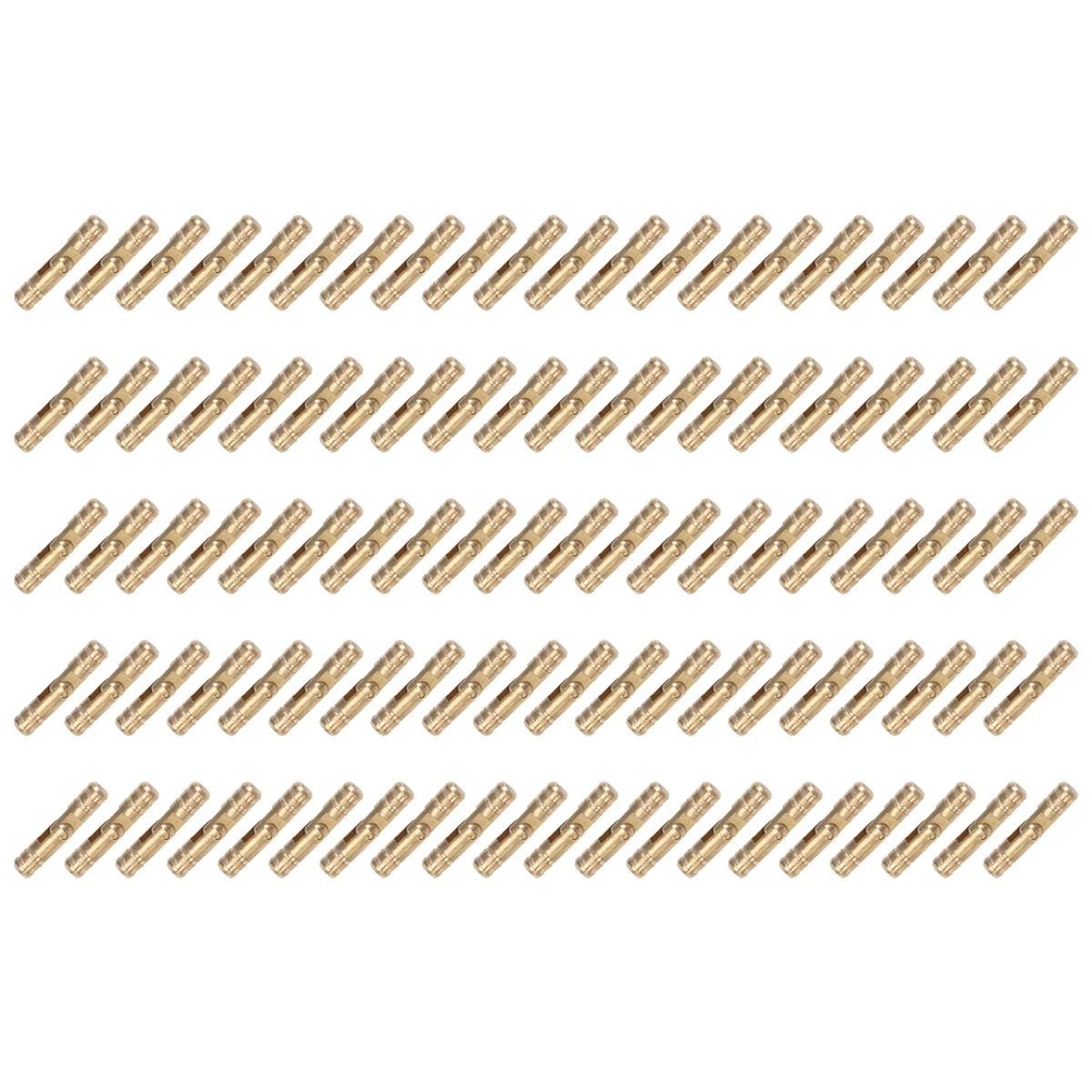 A04I 100Pcs Brass Concealed Barrel Hinges Jewelry Wood Boxes Cabinet Furniture Hinge 4X20mm