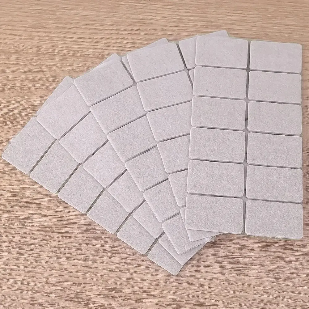 Felt Chair Leg Pads Floor Protector Self Adhesive Furniture Rectangle Mute Bumper Pads Home Table Leg Cover Anti Scratch Mat