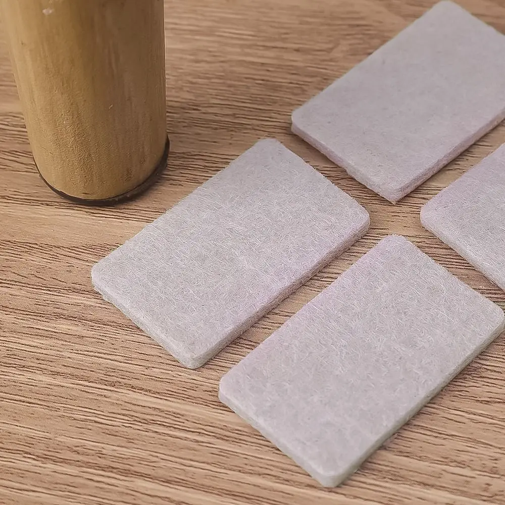 Felt Chair Leg Pads Floor Protector Self Adhesive Furniture Rectangle Mute Bumper Pads Home Table Leg Cover Anti Scratch Mat