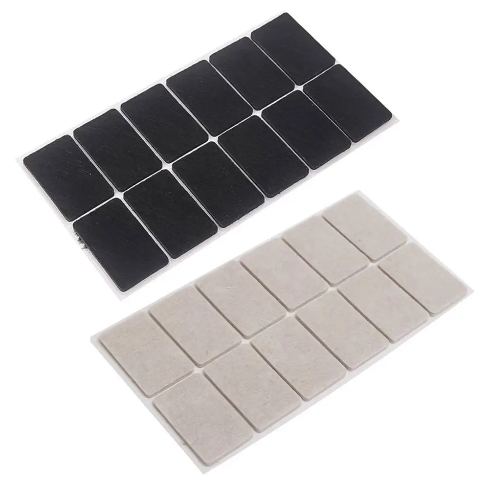 Felt Chair Leg Pads Floor Protector Self Adhesive Furniture Rectangle Mute Bumper Pads Home Table Leg Cover Anti Scratch Mat