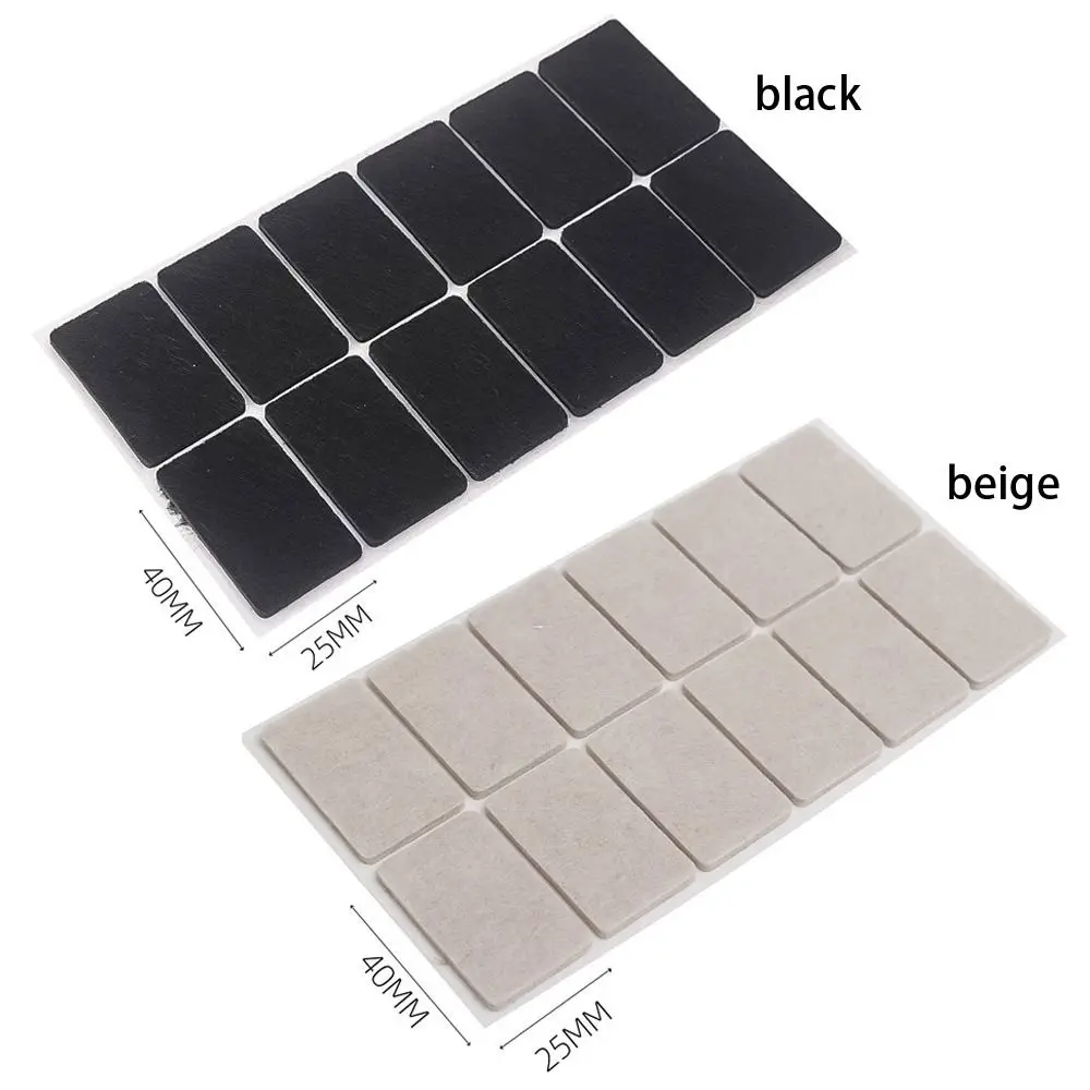 Felt Chair Leg Pads Floor Protector Self Adhesive Furniture Rectangle Mute Bumper Pads Home Table Leg Cover Anti Scratch Mat