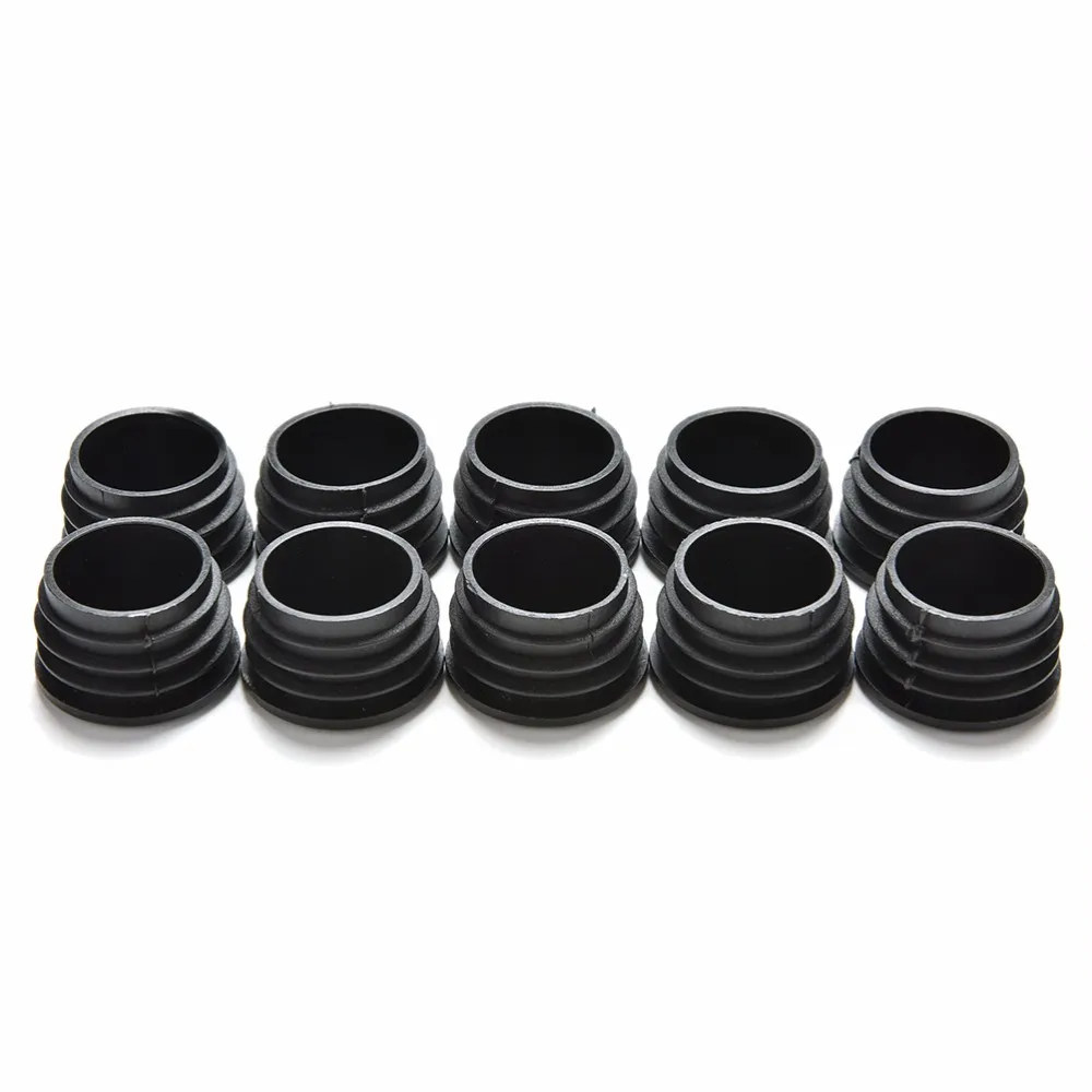 10Pcs/lot Furniture Leg Plug Blanking End Cap Bung For Round Pipe Tube Diameter 16/19/22/25/28/30/32/35mm