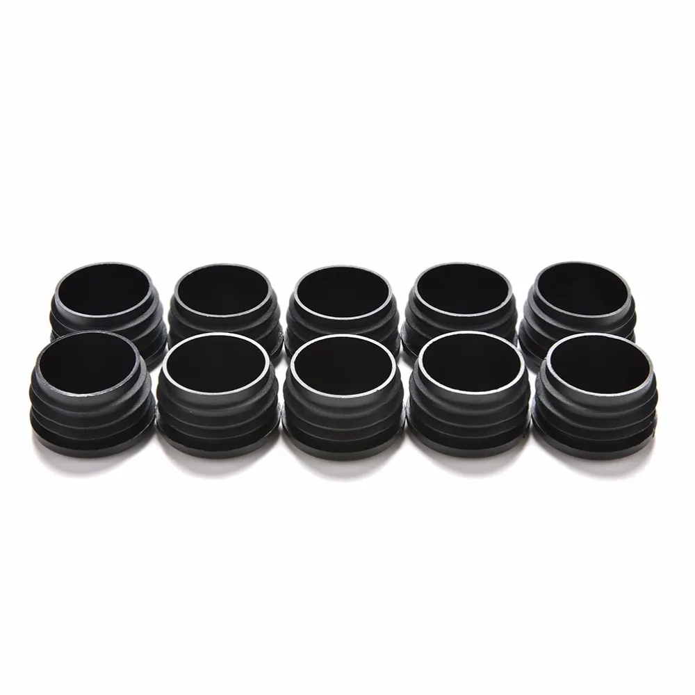 10Pcs/lot Furniture Leg Plug Blanking End Cap Bung For Round Pipe Tube Diameter 16/19/22/25/28/30/32/35mm