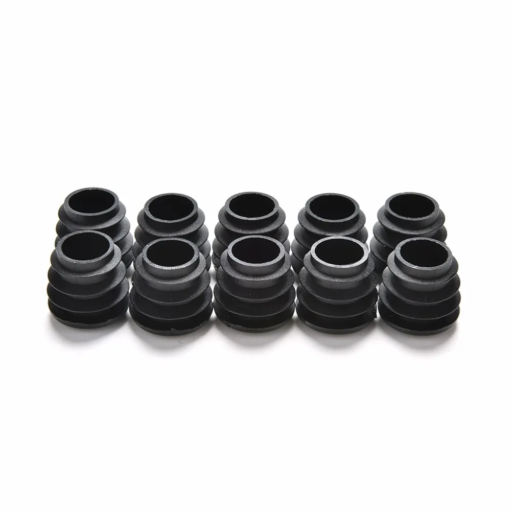 10Pcs/lot Furniture Leg Plug Blanking End Cap Bung For Round Pipe Tube Diameter 16/19/22/25/28/30/32/35mm