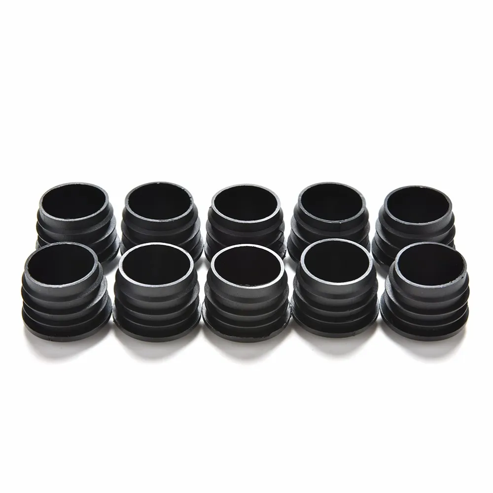 10Pcs/lot Furniture Leg Plug Blanking End Cap Bung For Round Pipe Tube Diameter 16/19/22/25/28/30/32/35mm