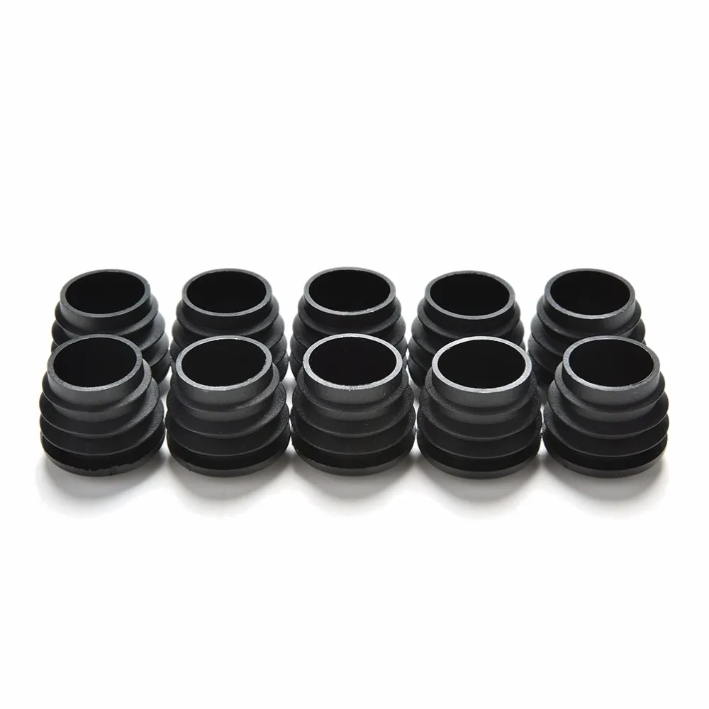 10Pcs/lot Furniture Leg Plug Blanking End Cap Bung For Round Pipe Tube Diameter 16/19/22/25/28/30/32/35mm