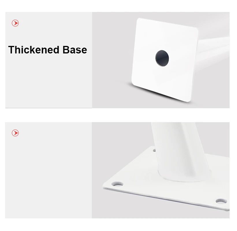 4Pcs Furniture Legs, White Metal Sofa Legs Modern Furniture Support Feet Replacement Leg for Couch Chair Ottoman Cabinet Table
