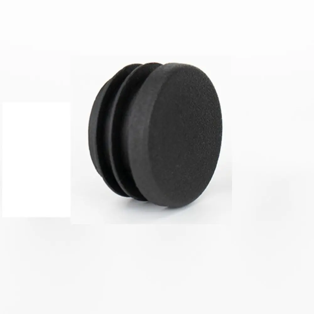 10pcs 1 3/4 Inch Round Plastic Plug Non-slip 45mm Round Pipe Tubing End Cap Plastic Plug Black End Cap Pipe Tubing