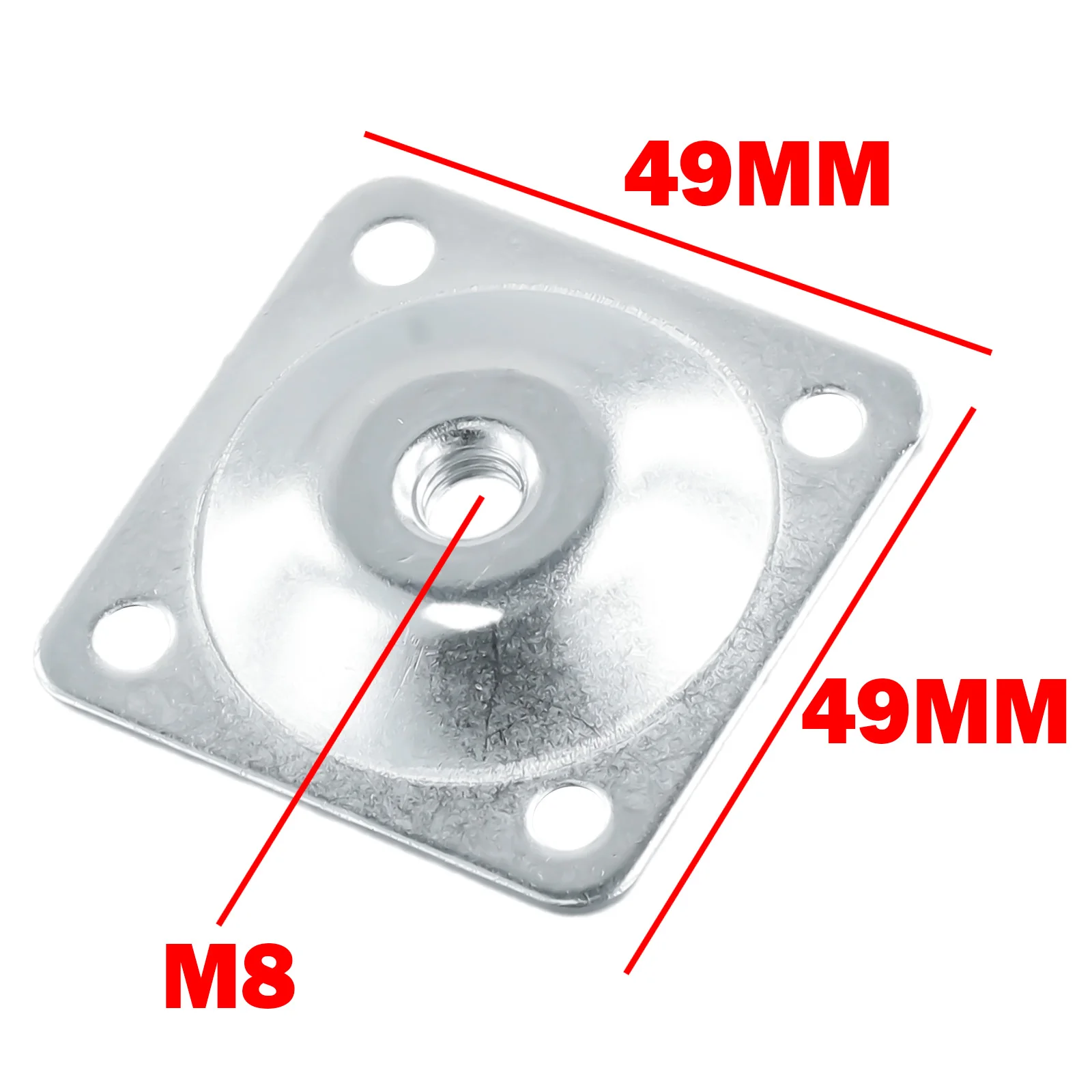 4 Set Metal Leg Fixing Mounting Plates Feet Angled Level Brackets with Dowel Screws Table Sofa Chairs Pads Furniture Hardware