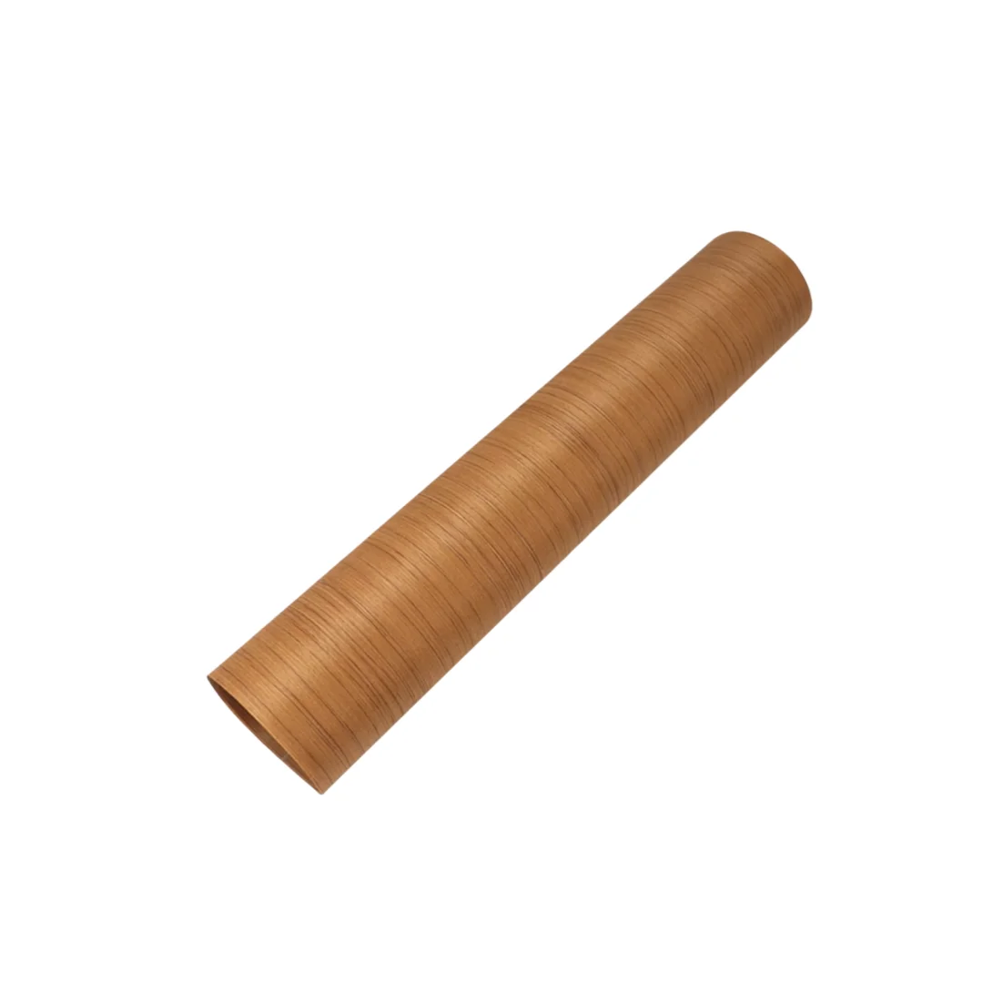 Length:2.5meter Width:580mm Thick :0.25mm Teak Textured Technology Wood Veneer Sheets for Furniture Home Audio Instrument Décor