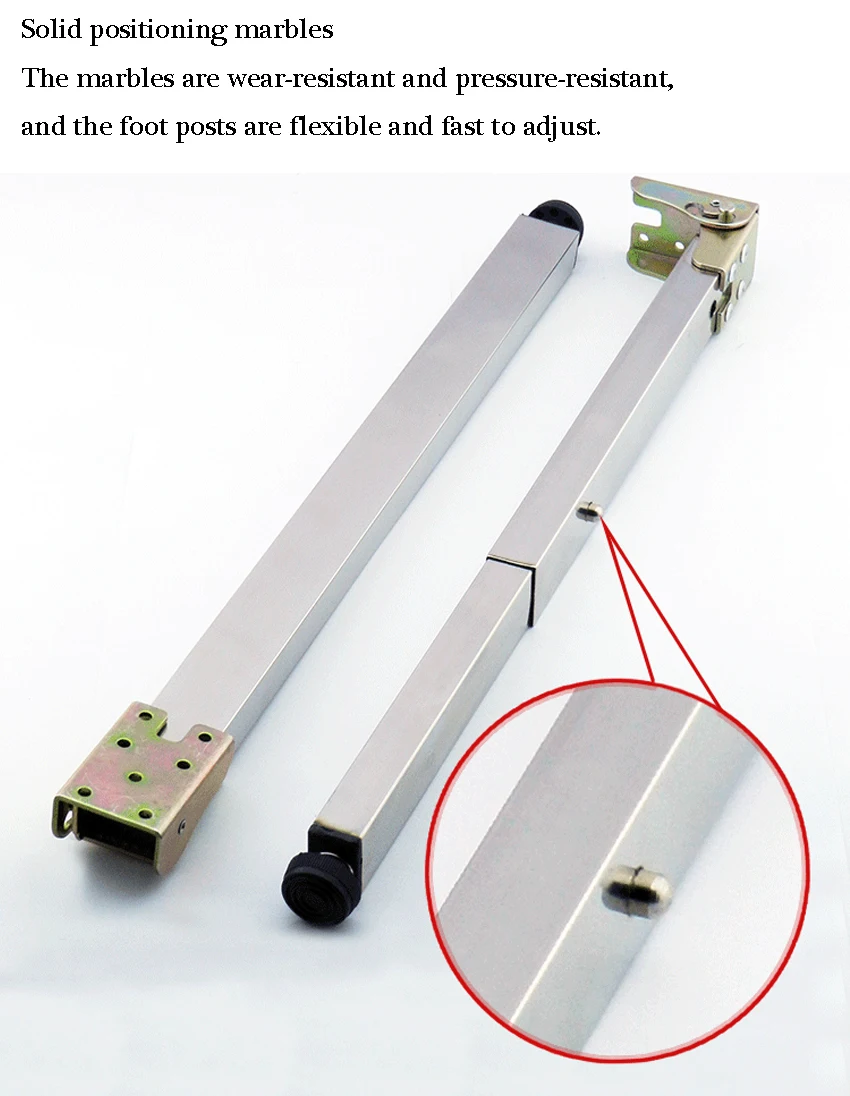 Stainless Steel Foldable Retractable Furniture Legs Bracket Lift Table Legs Support Bar Foot Column Length Can be Customized