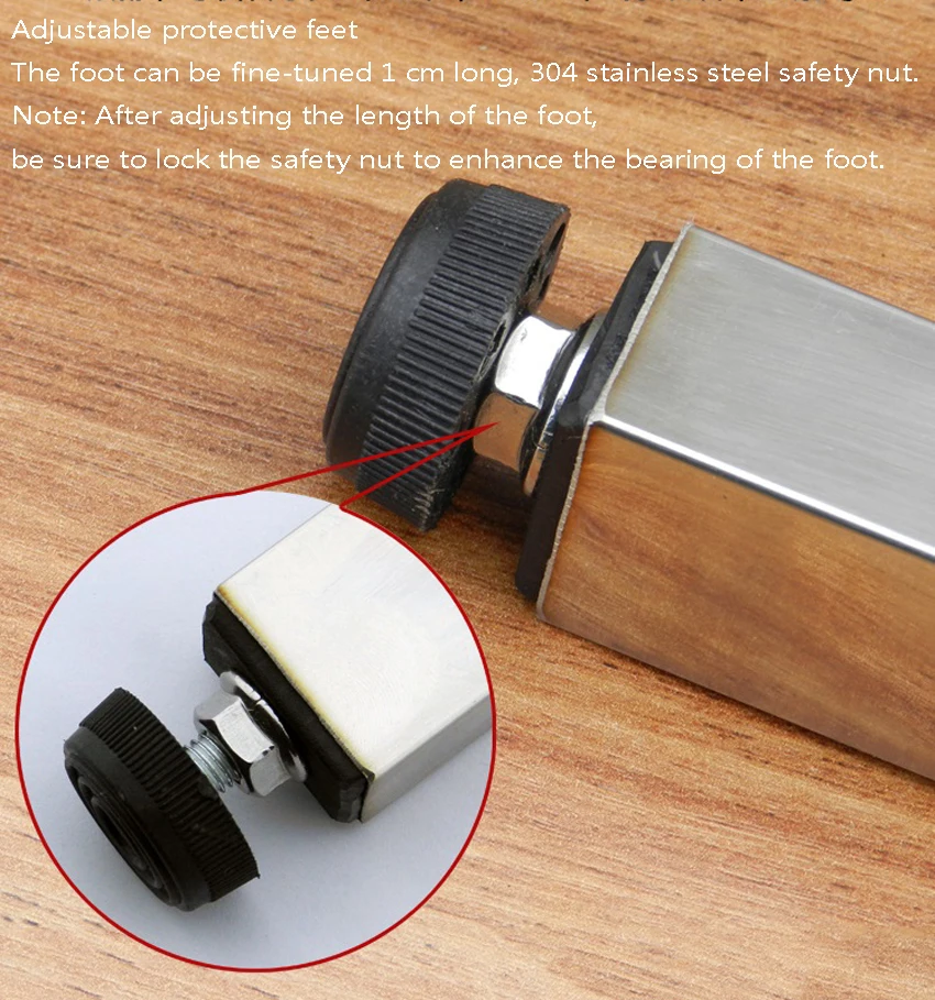 Stainless Steel Foldable Retractable Furniture Legs Bracket Lift Table Legs Support Bar Foot Column Length Can be Customized