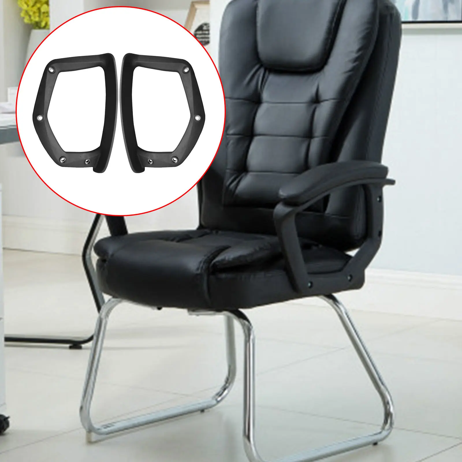 Adjustable Armrests for Office Chairs - Effortless Installation Chairs Parts Bracket Liftable Replacement Armrest Liftable Pads