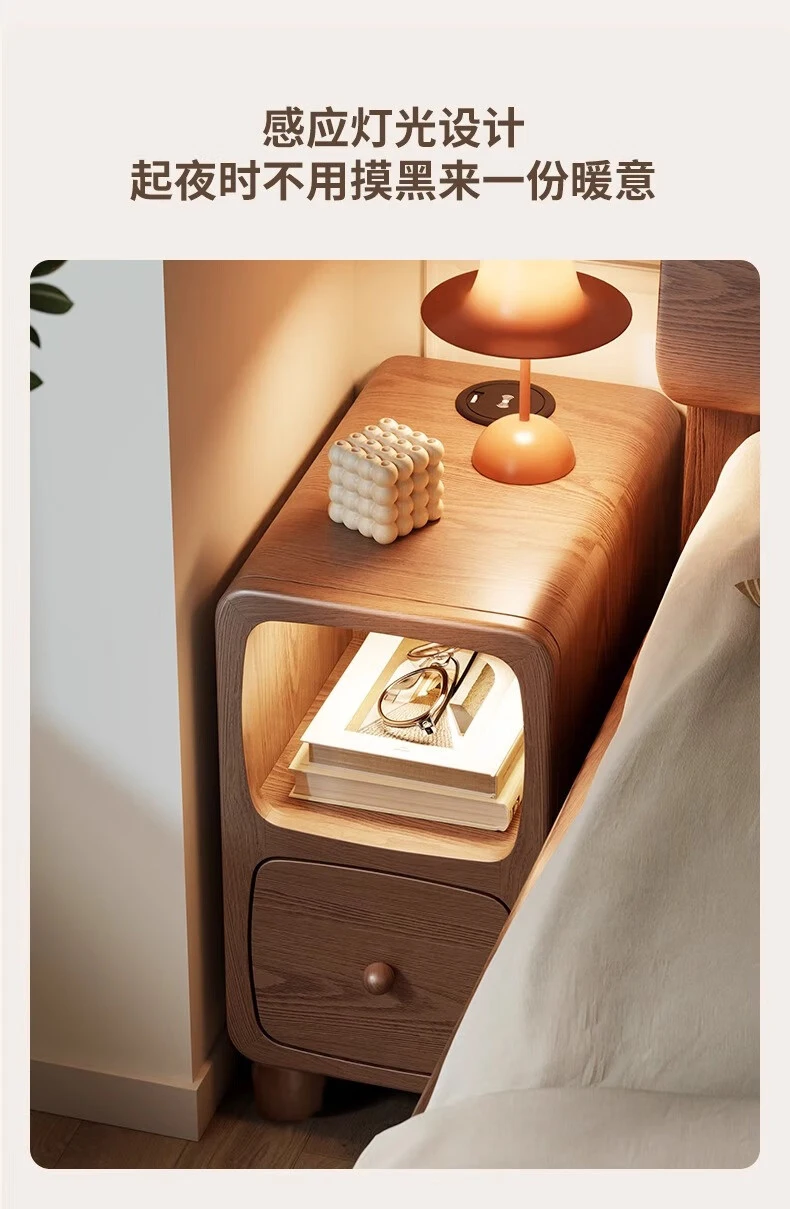 Girl Cute Nightstand Minimalist Woman Space Saving Luxury Bedside Table Modern Decoration Mesitas De Noche Furniture Bedroom