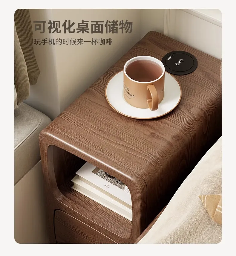 Girl Cute Nightstand Minimalist Woman Space Saving Luxury Bedside Table Modern Decoration Mesitas De Noche Furniture Bedroom