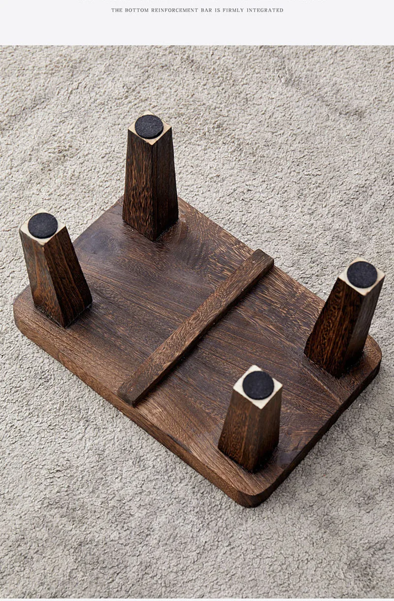 Household Living Room Stool Japanese Style Small Stools Adult Shoe Changing Stool Modern Minimalism Wooden Ottoman 가구