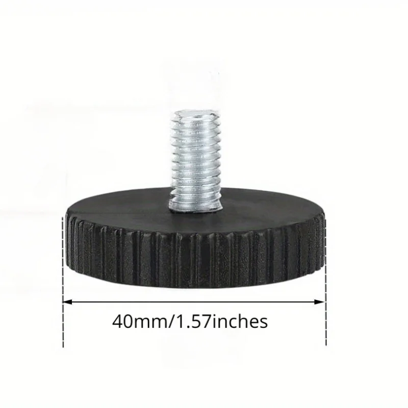 16pcs Adjustable Leveling Chair Leg Feet M8 Furniture Mat Screw-in Base Sofa Bed Cabinet Table Floor Protector Anti-slip Pad