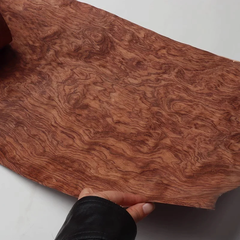 Natural Rosewood Veneer with Ghost Face Grain for Furniture Wall Paneling & Speaker Decoration | Thin Cut, Real Wood Texture