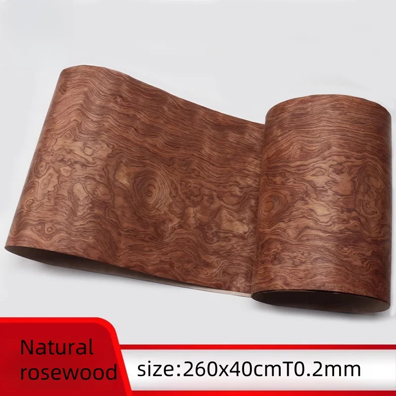 Natural Rosewood Veneer with Ghost Face Grain for Furniture Wall Paneling & Speaker Decoration | Thin Cut, Real Wood Texture