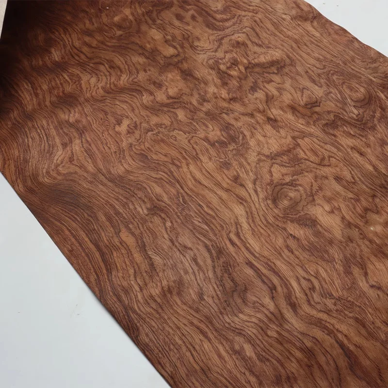 Natural Rosewood Veneer with Ghost Face Grain for Furniture Wall Paneling & Speaker Decoration | Thin Cut, Real Wood Texture
