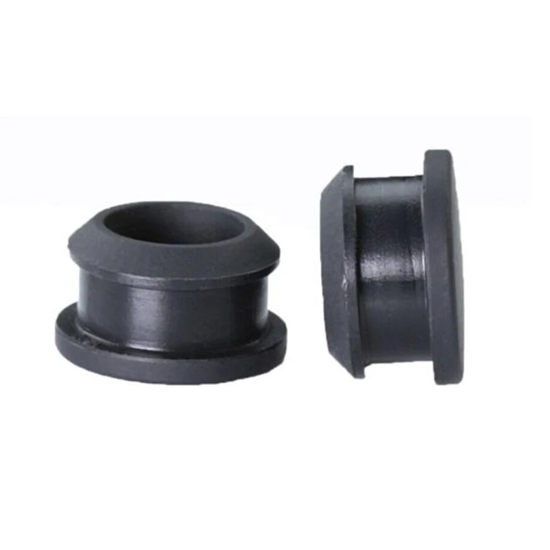 Black Silicone Rubber Hole Caps 2.5mm-50.6mmSeal Stopper Snap-on T Type Plug Cover Gasket Blanking End Cap