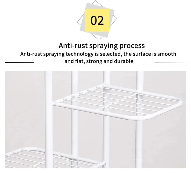 Iron Plant Stand Flower Shelves Pots Display Tray Stand for Flowers Plant Pot Holder Home Balcony Garden Decoration Organizer
