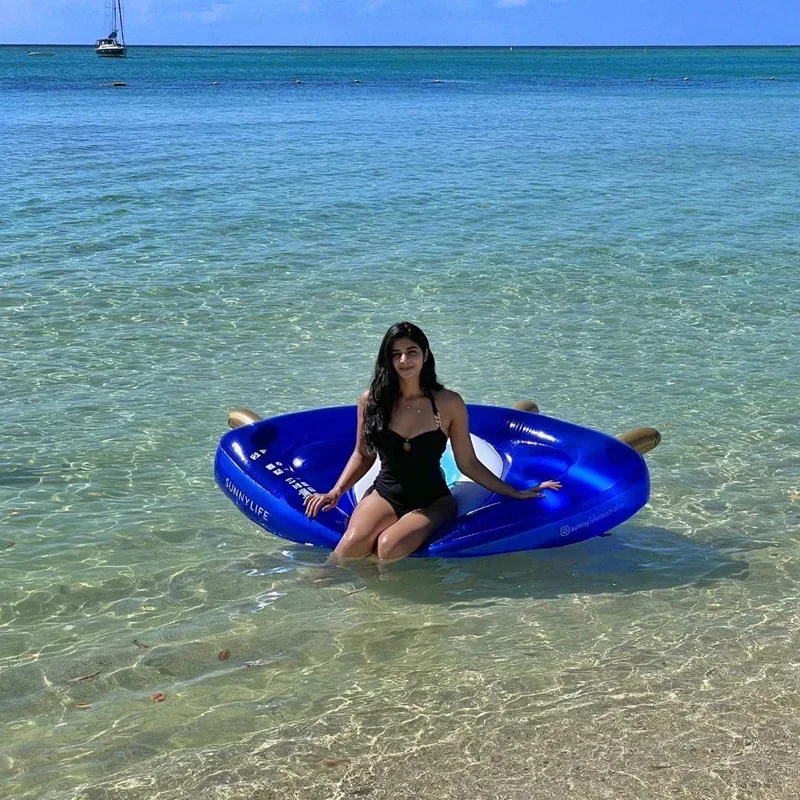 Giant Inflatable Eyeball Pool Floating Row Float Lie on Greek Eye Floating Mattress Pool Lounge for Beach Floaty Summer Fun Toys