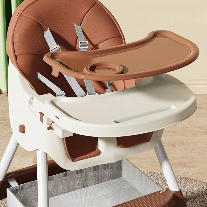 Multi-functional Baby Dining Chair Adjustable Foldable Children's Dining Chair Convenient Baby Recliner Household Portable Chair