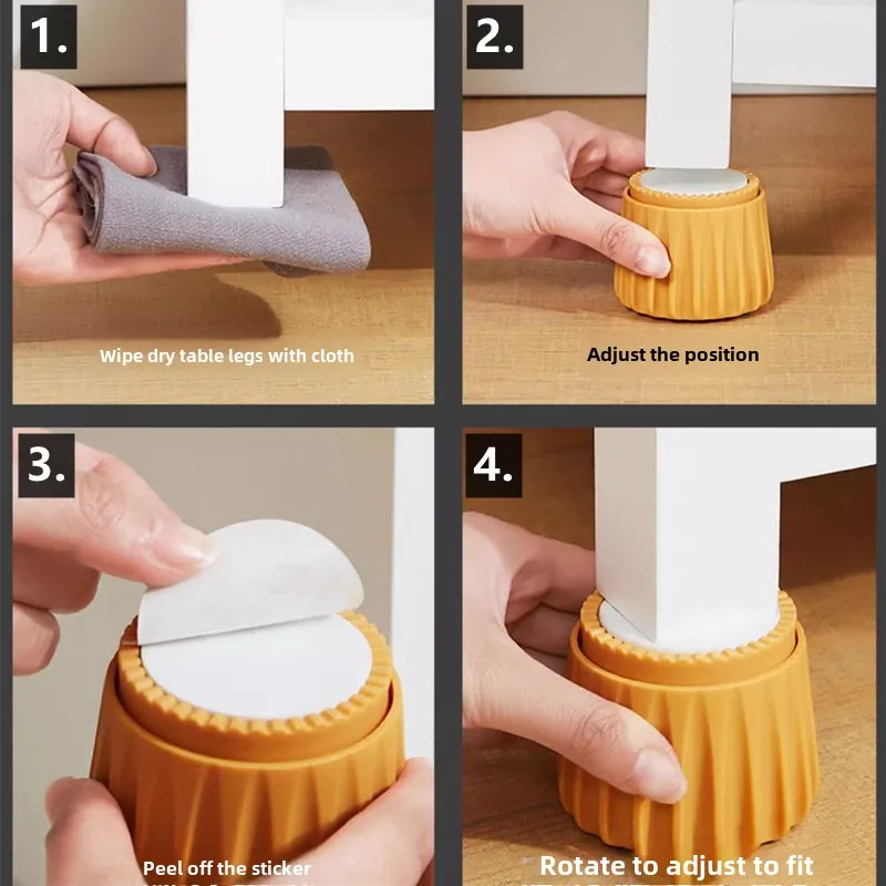 Adjustable Furniture Bed Stabilizer Legs Bed Frame Anti-Shake Headboard Stoppers Fixer Cabinets Sofas Prevent Loosening Bedside