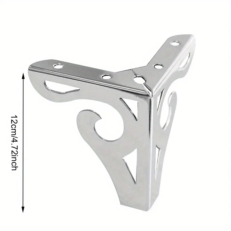 12cm modern design hollowed out furniture sofa legs chrome metal furniture style table coffee table cabinet TV stool sofa legs