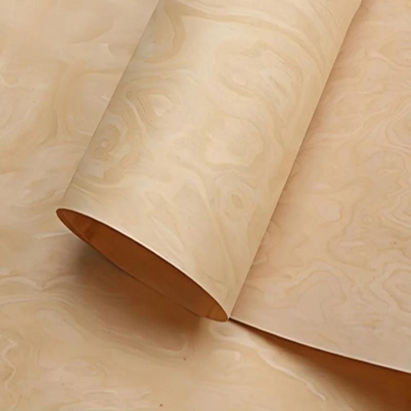 ALPI New Burl Wood Veneer Sheets Artistic Wood Patterns for Furniture Cabinet Doors Interiors Panel L: 2.5Meterx58cm T:0.3/0.5mm