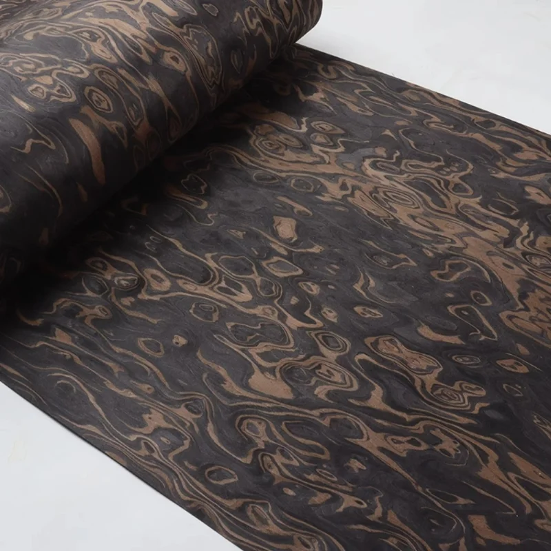 ALPI New Burl Wood Veneer Sheets Artistic Wood Patterns for Furniture Cabinet Doors Interiors Panel L: 2.5Meterx58cm T:0.3/0.5mm