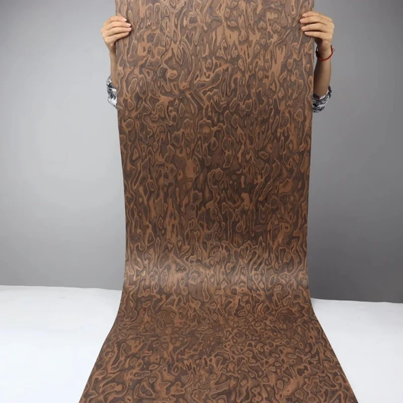 ALPI New Burl Wood Veneer Sheets Artistic Wood Patterns for Furniture Cabinet Doors Interiors Panel L: 2.5Meterx58cm T:0.3/0.5mm