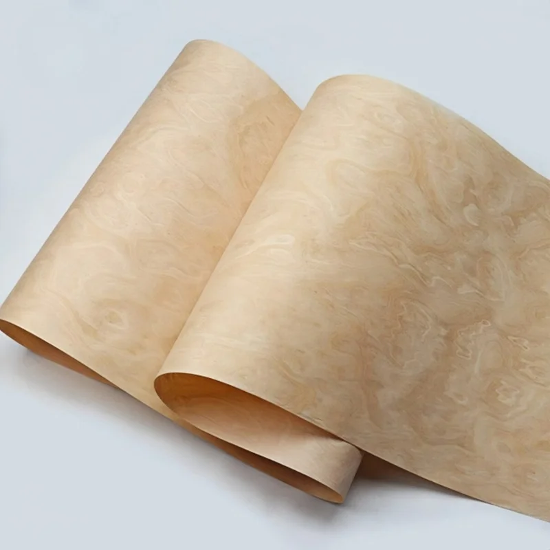 ALPI New Burl Wood Veneer Sheets Artistic Wood Patterns for Furniture Cabinet Doors Interiors Panel L: 2.5Meterx58cm T:0.3/0.5mm