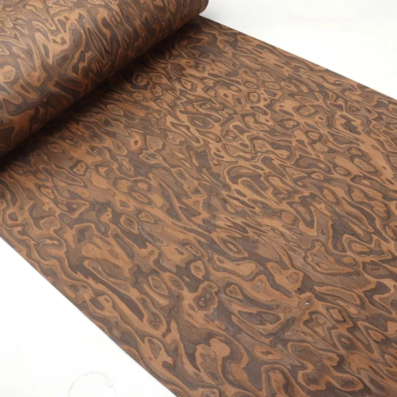 ALPI New Burl Wood Veneer Sheets Artistic Wood Patterns for Furniture Cabinet Doors Interiors Panel L: 2.5Meterx58cm T:0.3/0.5mm