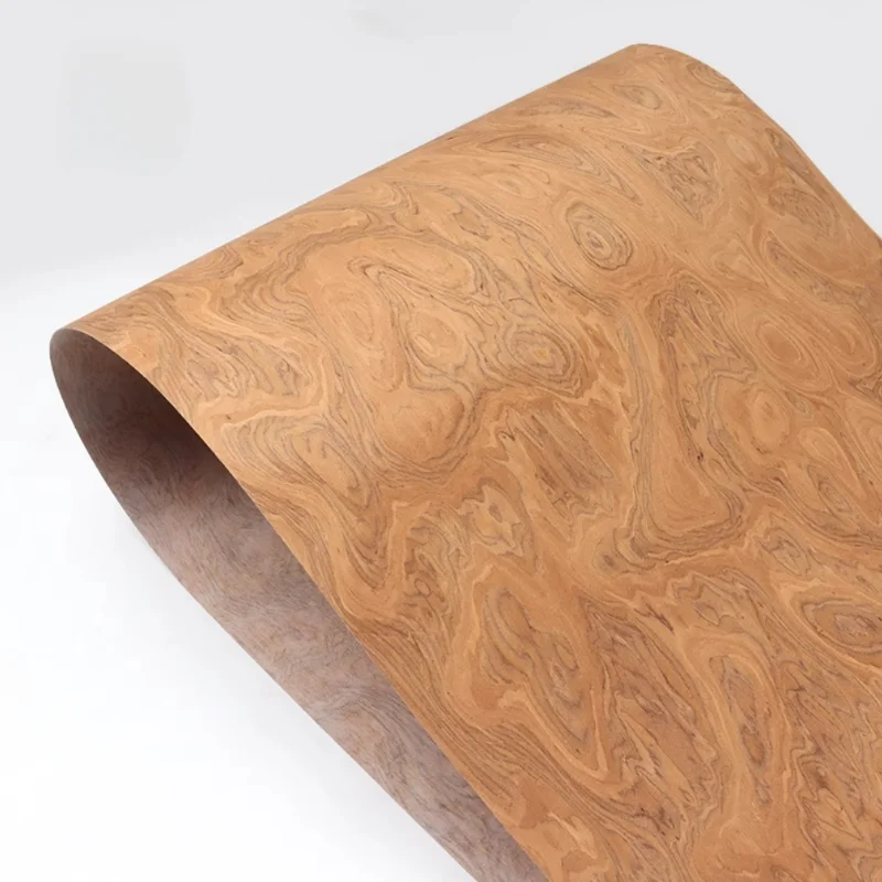 ALPI New Burl Wood Veneer Sheets Artistic Wood Patterns for Furniture Cabinet Doors Interiors Panel L: 2.5Meterx58cm T:0.3/0.5mm