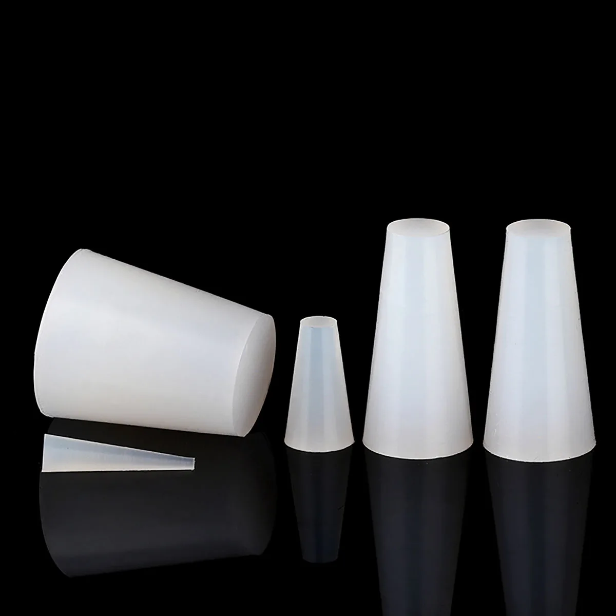 Conical Silicone Rubber Stopper HIGH TEMP Silicone Plugs Sealing Tapered Rubber Plug For Electroplating Paint