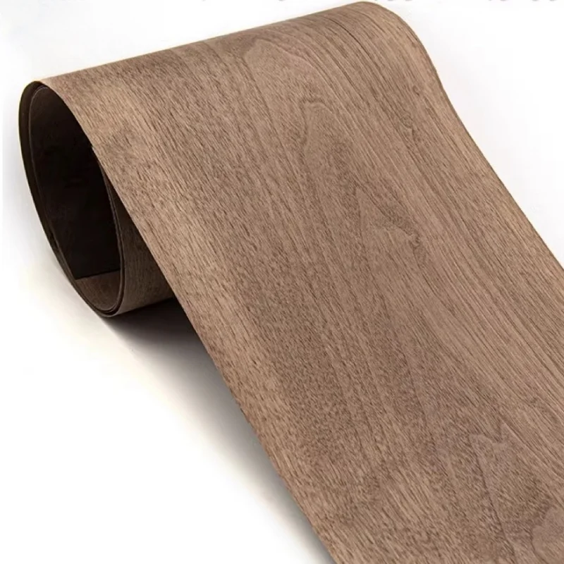 Natural Black Walnut Wood Veneer Sheets L: 2.5metersx150x0.5mm for Furniture Speaker Decor Panels Solid Wood Veneer
