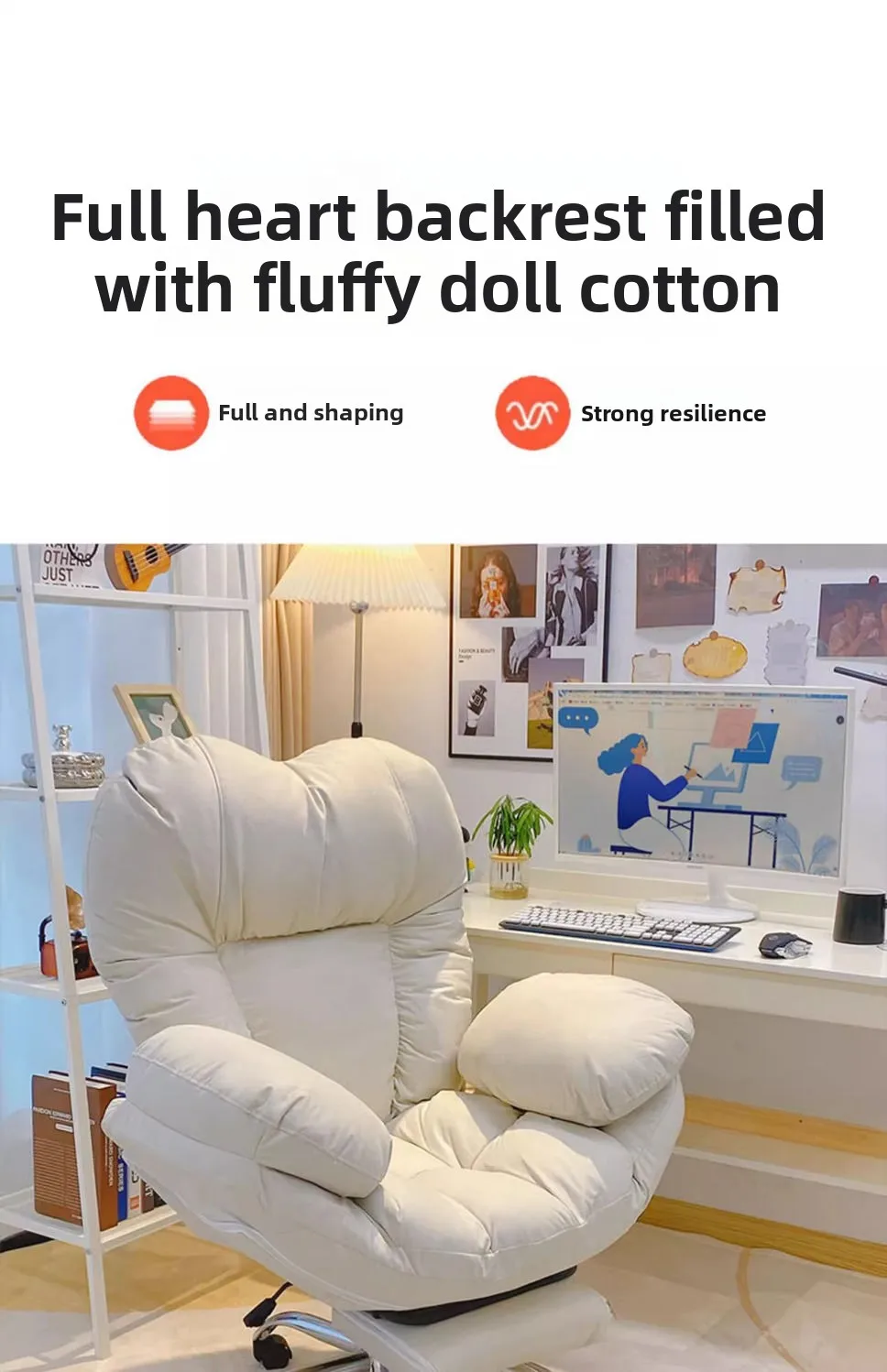 Restaurant Furniture Computer Chair Lazy Sofa, Chair Home Comfortable, Sedentary Study Backrest Bedroom Office Chair Living Room