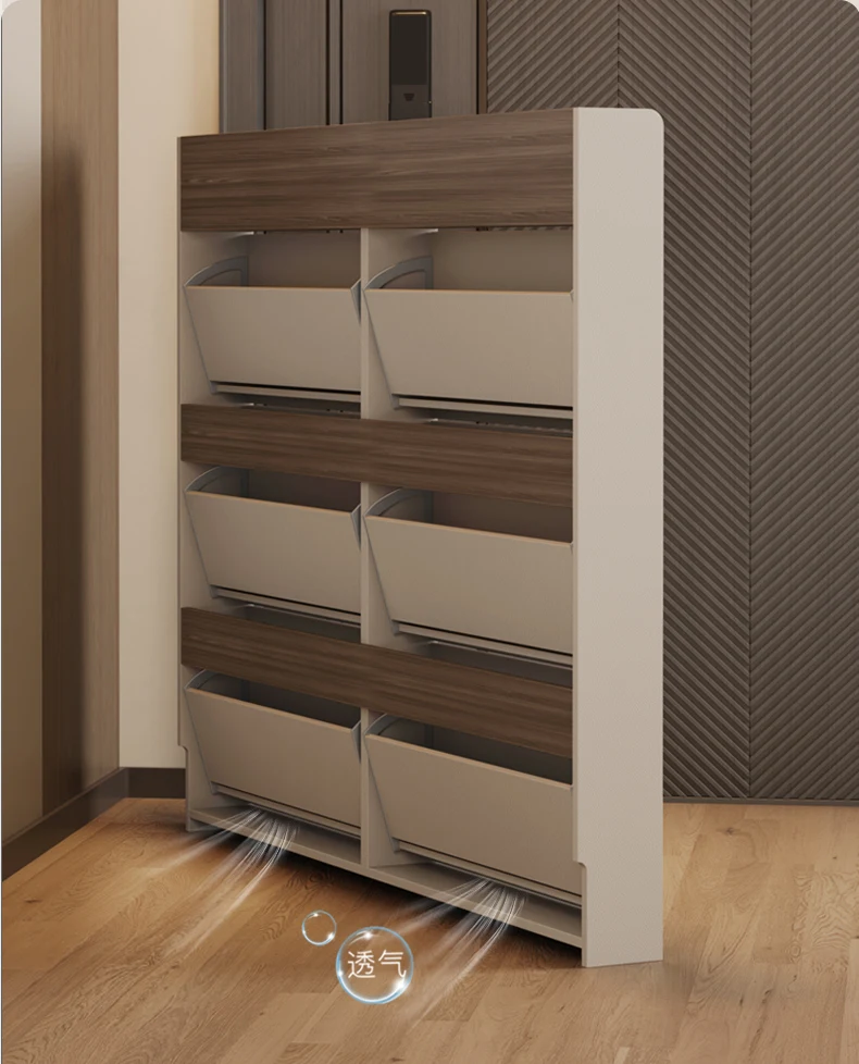 Narrow Vertical Shoe Rack Ultra Thin Luxury Entrance Hall Cabinet Modern White Armadi Da Soggiorno Multifunction Furniture