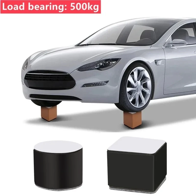 4Pcs Carbon Steel Furniture Heightening Foot Pad Wear Resistant Skid Table Bed Coffee Table Sofa Leg Risers Floor Protecto