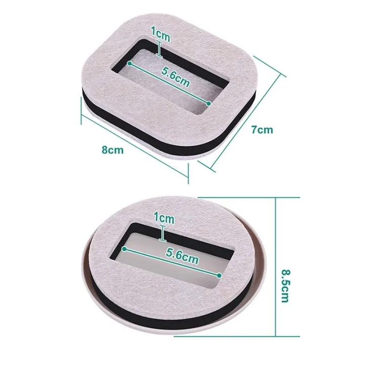 5pcs Office Chair Wheel Stopper Furniture Parts Caster Cup Prevents Scratches Wood Floor Carpet for Roller Feet Anti-slip Mat