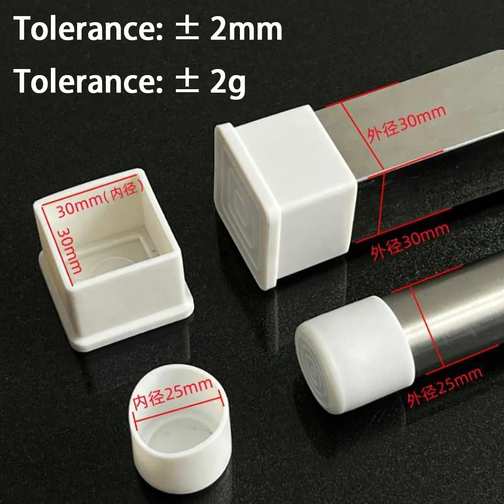 2-100Pcs Round Square Rectangular Chair Leg Caps White Furniture Foot Table End Covers Pipe Plug Floor Protector Non-slip Cover